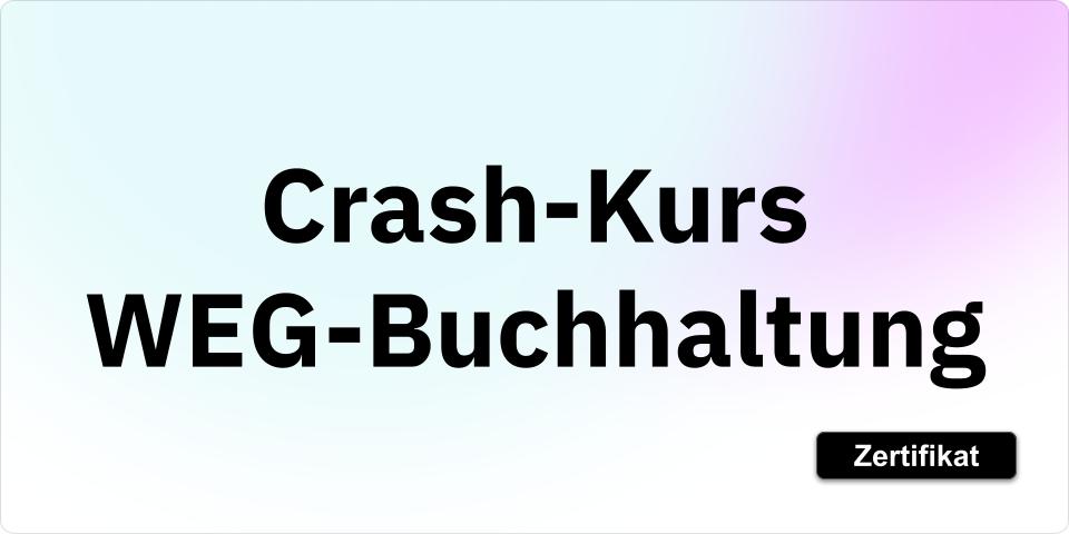 Crash-Kurs WEG-Buchhaltung IM3